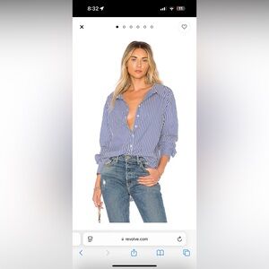 Auguste Button Up in Sea Stripe